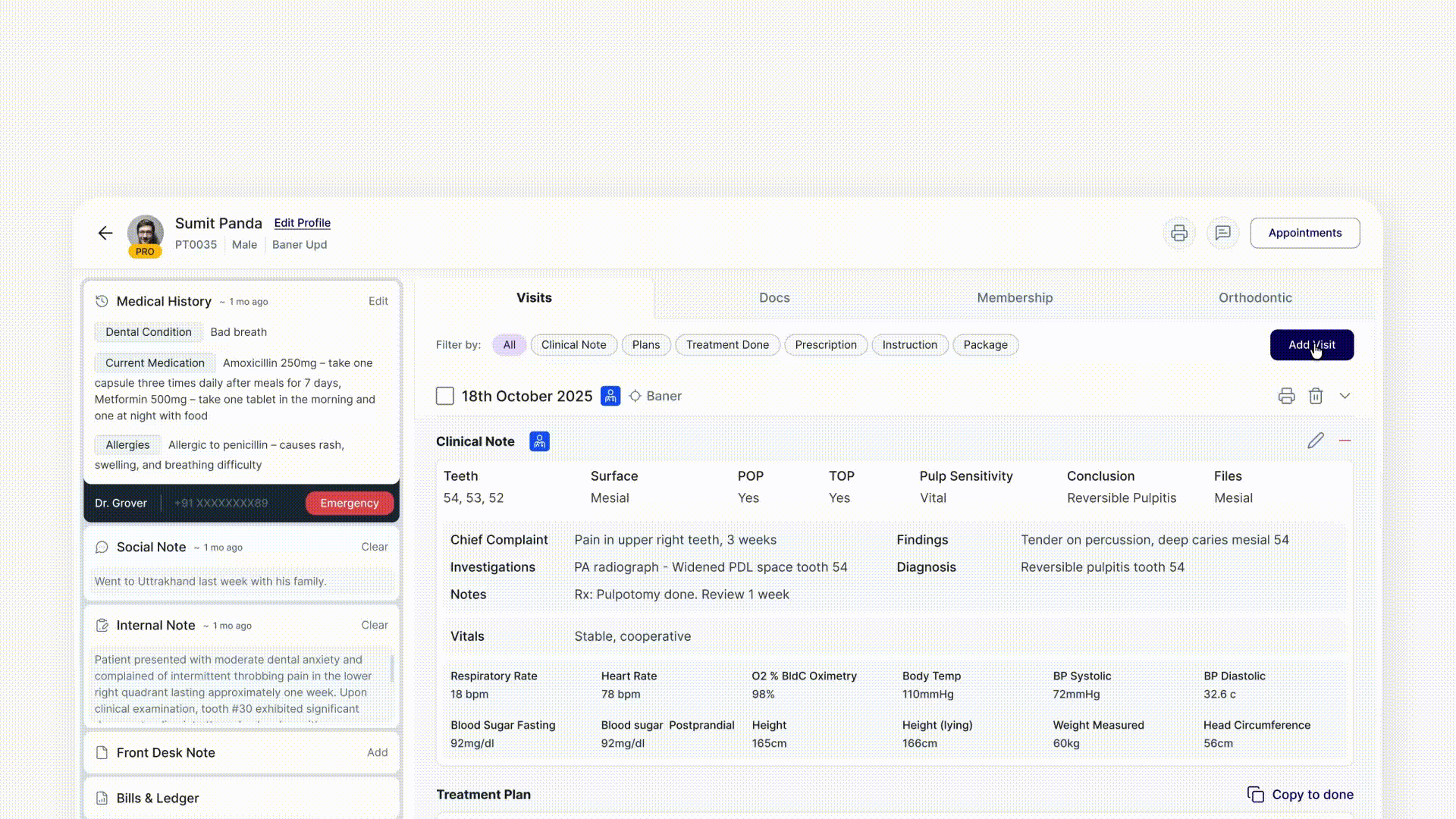 Dentrix interaction demo